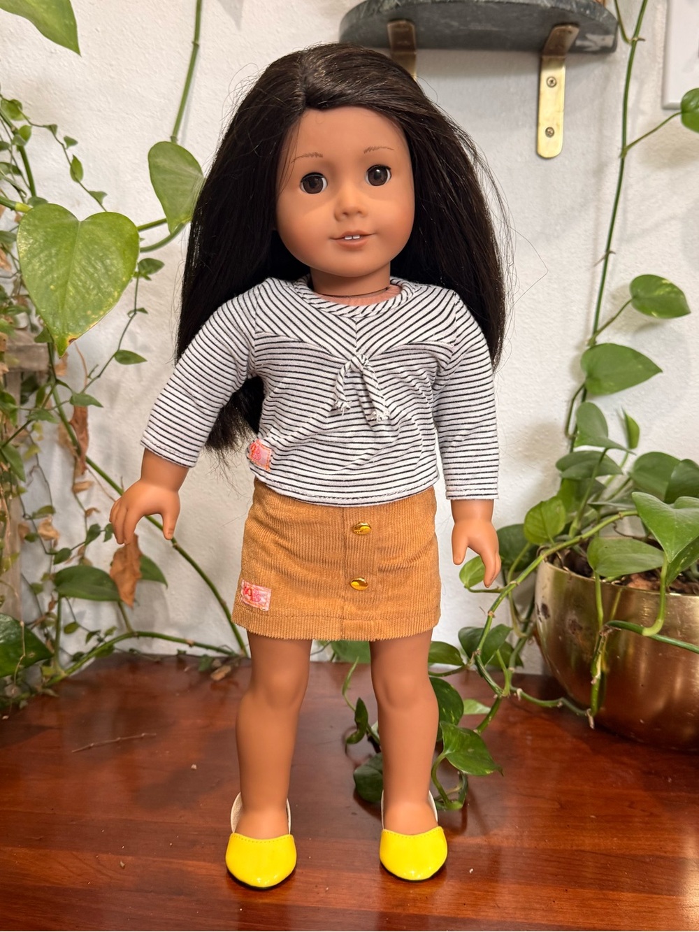 American girl doll #66 brown hair brown eyes